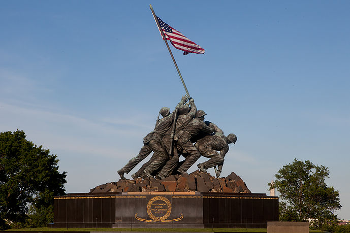 The Marine Corps War Memorial in Arlington, Va.